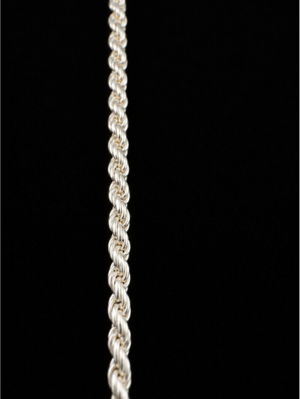 Italian 925 Sterling Silver Twisted Chain Bracelet/ Anklet 10” Lobster Clasp